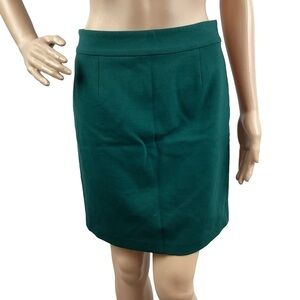 Fossil Wool Blend Pencil Skirt Size 4 Green